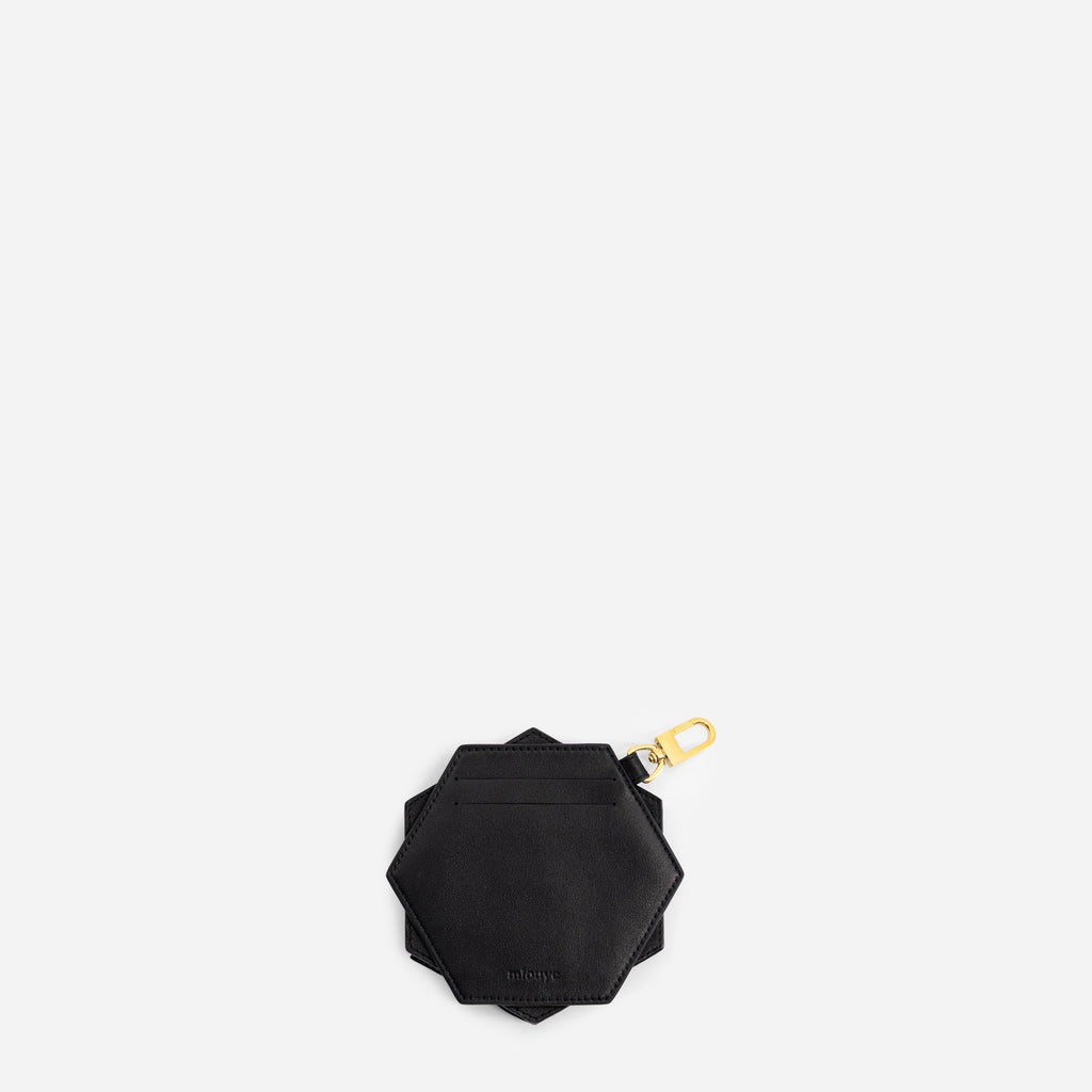 Hexagon Charm - Patent Black