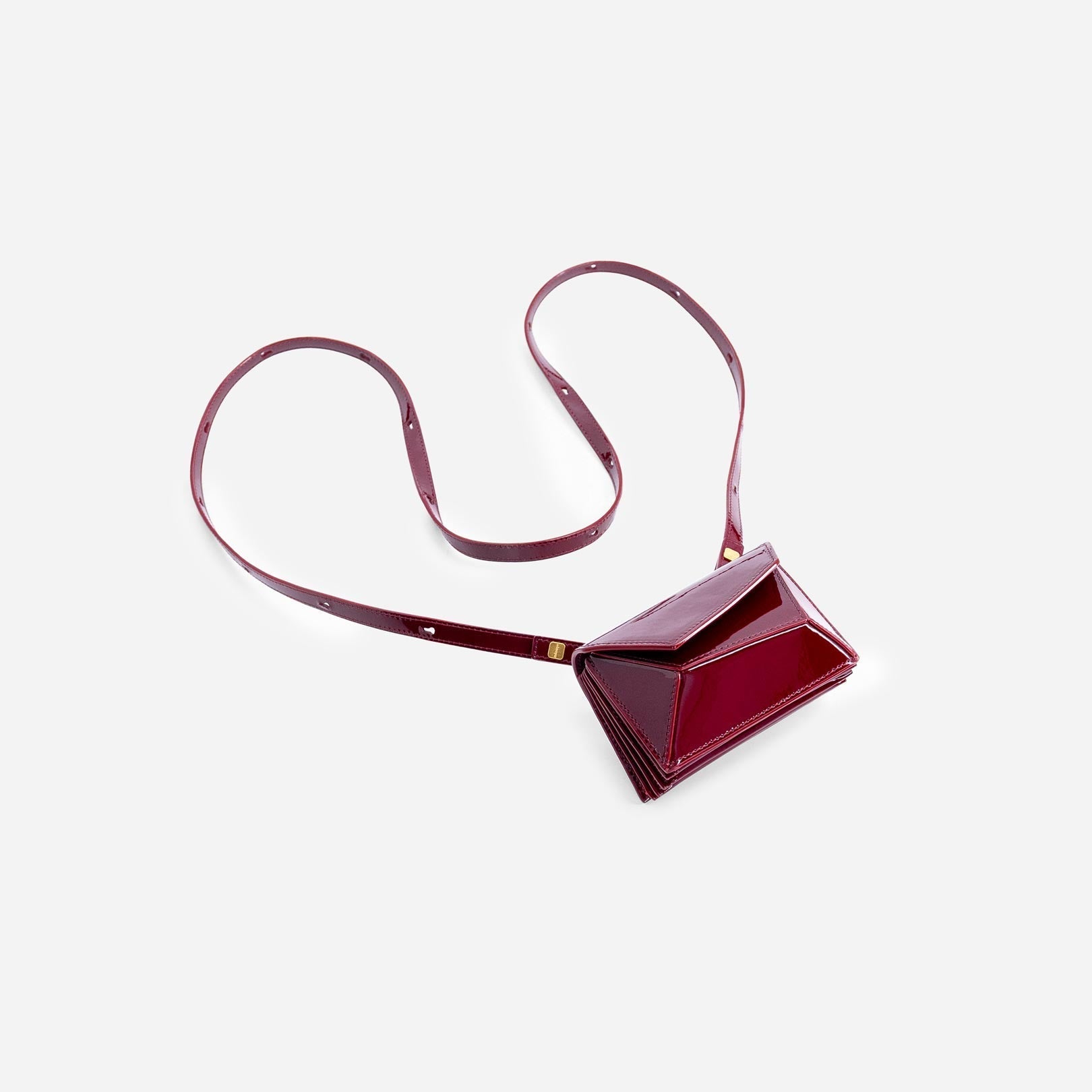Naomi Mini Wallet - Patent Bordeaux