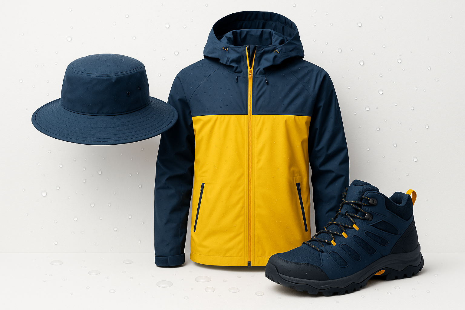 Rain adventure bundle with Hat, Jacket and Shoes